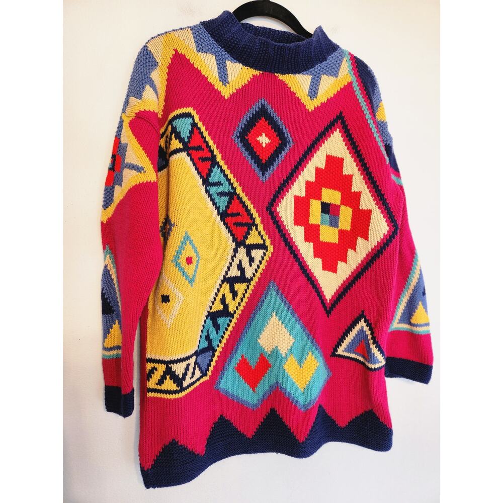 Vintage Hand Knit Sweater by Segrets‎ size Small